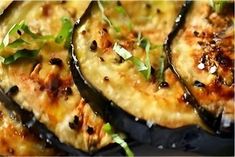 an eggplant and cheese dish is shown here