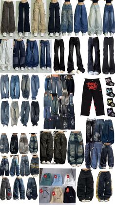 Street Jeans Outfit, Cute Street Outfits, 2000s Baggy Outfits, Ripped Jean Outfits, Normal Outfits, Baggy Outfit Ideas, Trashy Outfits, Street Outfits