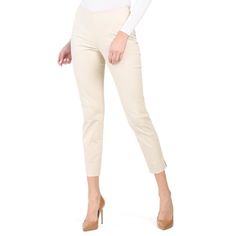 Fabric Provides Stretch Cropped Length, Slim Fit Mid Rise Waist Side Zip And Button Closure Inseam: 27" Length 97% Cotton/ 3% Spandex Imported Hand Wash Color: Stone ++++ 39 Cream Stretch Bottoms For Work, Stretch Cream Pants For Work, Cream Ankle-length Pants For Business Casual, Elegant Straight Leg Capris, Mid-rise Cream Pants For Workwear, Mid-rise Fitted Cream Pants, Cream Mid-rise Pants For Work, Fitted Mid-rise Cream Pants, Dress Gloves