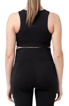 Made from stretch nylon, this fitted yet super-comfy crop top can be worn throughout your pregnancy and beyond. 79% nylon, 21% elastane Machine wash, line dry Imported Maternity Crop Top, Maternity Crop Tops, Breastfeeding Clothes, Tailored Clothes, Fall Maternity, Maternity Blouse, Baby Outerwear, Bra Dress, Loungewear Jumpsuit