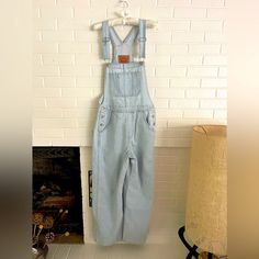 Super Cute Overalls. I Have Never Worn Them. Levis Overalls, Denim Coverall, Cute Overalls, Jean Overalls, White Halter Maxi Dress, Maxi Gowns, Overalls Women, Denim Overalls, Levi's Jeans