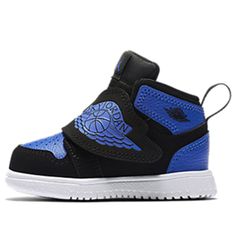 Nike Sky Jordan 1 TD 'Hyper Royal' Black/Hyper Royal-White Infant/Toddler Shoes Gifts For Newborns, Diamond Shoes, Baby Jordans, Retro Basketball Shoes, White Basketball Shoes, Baby Nike, Funny Baby Clothes, Baby Bling, Camo Baby Stuff