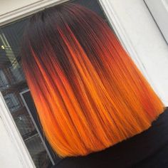 Two Color Hair, Bella Hair, Hair Color Streaks, Sunset Orange, Blonde Hair Looks, Arctic Fox