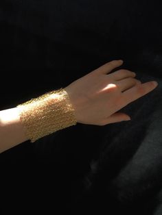 Wire Crochet Bracelet Silver Plated Wire Mesh Statement Cuff - Etsy Handmade Bangle Chain Bracelet For Party, Handmade Gold Chain Bracelet For Party, Handmade Cuff Bracelet For Party, Handmade Metal Cuff Bracelet For Party, Elegant Chainmail Bracelets As Gift, Elegant Chainmail Bracelets For Gift, Elegant Chainmail Bracelet Gift, Handmade Gold Cuff Bracelet For Party, Elegant Chainmail Bracelet For Gift