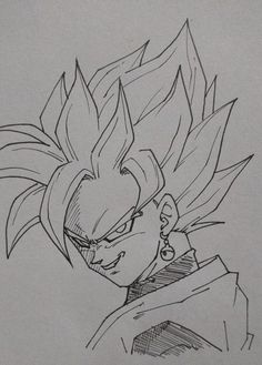 a drawing of gohan from dragon ball super saiyans by on deviantan