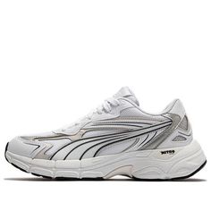 PUMA Teveris Nitro Noughties 'White Gray' 388920-03 (SNKR/Unisex/Low Top/Non-Slip/Wear-resistant) Puma Teveris Nitro, Stylish Sneakers, Low Top, Perfect Pair, Your Perfect, Sneakers, Grey, How To Wear, White