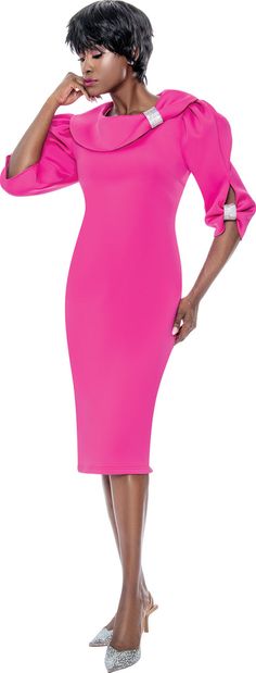 Terramina 7135 Pink Stretch Evening Dress, Pink Bodycon Evening Dress, Pink Bodycon Knee-length Dress, Pink Fitted Dressy Dress, Pink Sheath Midi Dress, Elegant Pink Stretch Dress, Pink Knee-length Midi Dress With Fitted Bodice, Pink Fitted Midi Dress In Dressy Style, Pink Fitted Midi Dress For Dressy Occasions