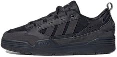 Sporty Skate Shoes With Padded Tongue For Sports, Sports Sneakers With Padded Tongue, Functional Sports Sneakers With Padded Tongue, Functional Sneakers For Sports With Padded Tongue, Adidas Black Skate Shoes For Sports, Adidas Adi2000, Triple Black, Adidas, Black