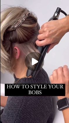 Kort Bob, How To Curl Short Hair, Chin Length Hair, Bob Haircut With Bangs, Bob Haircut For Fine Hair, Bob Hairstyles For Fine Hair, Hair Bob, Bun Hair