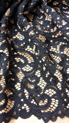 an image of black lace fabric