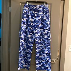 Cargo Camo Pants, Camouflage Cargo Pants, Camouflage Pants, Blue Camouflage, Fashion Nova Pants, Camo Pants, Pants With Pockets, Cargo Pants, Camouflage