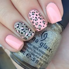 Leopard Nail Designs, Cheetah Nail Designs, Classy Nail Art, Cheetah Nails, Nails Yellow, Classy Nail Designs, Leopard Nails, Simple Nail Art Designs, Super Nails