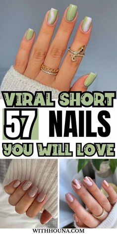 Nail Designs Very Short Nails, Simple Nail Art On Short Nails, Trending Short Nail Designs, Mail Designs Short, Short Square Nail Designs Trending Now, Finger Nails Ideas, Short Natural Nail Ideas, Short Nail Colors, Simple Short Nail Designs