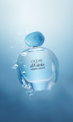 Giorgio Armani Ocean Di Gioia, Ocean Perfume Aesthetic, Ocean Scent Perfume, Ocean Perfume, Sea Perfume, Armani Perfume, Fragrance Lab, Water Candle, Pheromone Perfume