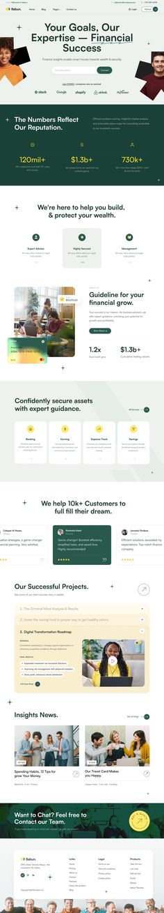 Babun - Business & Finance Figma Template Finance Website Design Inspiration, B2b Website, Web Design Websites, Website Design Inspiration Layout, Figma Template, Ui Components, Shopify Website Design