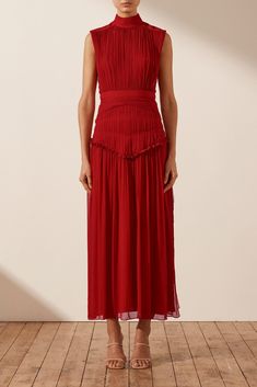 High Waist Maxi Dress, Chiffon Long Dress, High Neck Midi Dress, High Neck Maxi Dress, Scarlett Dresses, Random Fashion, Shona Joy, Chiffon Dress Long, Chiffon Midi Dress