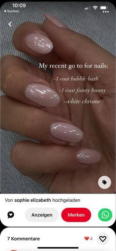 Pearl Chrome Nail, Bunny Nails, Chrome Nail Powder, Glazed Donut, Chrome Nail, Funny Bunny, Chrome Powder, Gel Nail Colors, Nail Powder