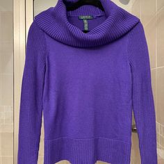 Never Worn Knitted Purple Turtleneck Ralph Lauren Fitted Sweater For Fall, Fitted Ralph Lauren Sweater For Fall, Ralph Lauren Knit Tops For Fall, Classic Ralph Lauren Sweater For Spring, Ralph Lauren Fall Sweater, Ralph Lauren Classic Spring Sweater, Spring Ralph Lauren Knit Tops, Sweaters Ralph Lauren, Ralph Lauren Turtleneck