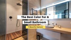 The Best Color For A Small Bathroom (5 Stunning Options!) Best Paint For Bathroom, Best Bathroom Colors, Bathroom Wall Colors, Small Bathroom Colors, Diy Projects For Bedroom, Wine Glass Decor, Luxury Master Bathrooms, Bathroom Design Layout, Small Space Bathroom