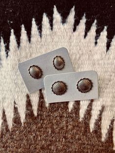 Sterling Silver Southwest Stamped Concho Stud Earring Western Wear Outfits, Wild Rag, Authentic Jewelry, Genuine Turquoise, Christmas 2024, Jewelry Storage, Sweatshirt Dress, Stud Earring, Western Wear