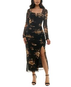 out of stock Black And Tan Dress, Dark Floral Dress, Tan Dress, Black Floral Dress, Tan Dresses, Ruched Bodycon Dress, Dark Floral, Holiday Dress, Black Bodycon Dress