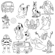 halloween coloring pages with cartoon characters