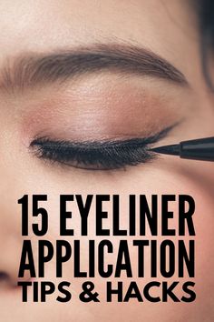 Eyeliner Hacks for Beginners: 15 Makeup Tricks We Love Eyeliner Hacks For Beginners, Beginners Eyeliner, Eyeliner Guide, Eyeliner Application, Purple Eyeliner, Eyeliner Tips, Eyeliner Hacks, 15 Makeup, Perfect Cat Eye