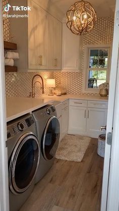 Organization Laundy Room, Laundry Room Ideas Small Space, Stylish Laundry Room