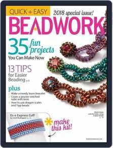 the cover of beadwork magazine