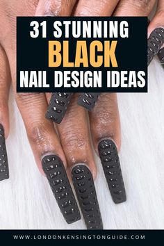 Explore stunning black nail designs that range from edgy and bold to elegant and chic. Get inspired with creative ideas for your next manicure, featuring intricate patterns, glossy finishes, and eye-catching details. Perfect for any occasion, these black nail designs will elevate your style. Black Nail Designs, Black Nails Designs, Inspo, Acrylic, Almond, Minimalist, Short, Vacation, Trendy, Gel Nail, Elegant, Cute, Nail Inspiration, Neutral, Funky, Wedding, Square, Coffin, Summer Nail Ideas