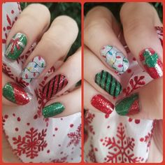 Jazzy Nails, Mani Inspiration, Nail Combos, Rusty Nails, Festive Nails, Mani Ideas, Nail Color Combos, Mixed Mani