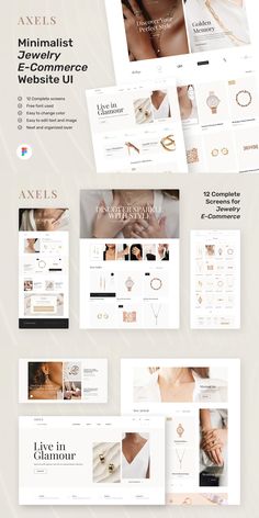 the website design is designed to look like it could be used for jewelry stores and other businesses