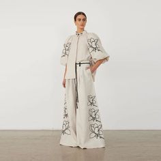 Elevate your spring wardrobe with our High Waist Wide-Leg Casual Lady Suit. This suit exudes elegance and sophistication, featuring intricate embroidery print and a comfortable cotton linen material. Perfect for casual outings or a casual business setting, this suit is a must-have for the Spring 2024 season. Oversize Pants, Lapel Top, Wide Leg Pant Suit, Holiday Clothes, Wide Leg Palazzo Pants, Linen Suits, Shirt Pant Set, Printed Wide Leg Pants, Indo Western