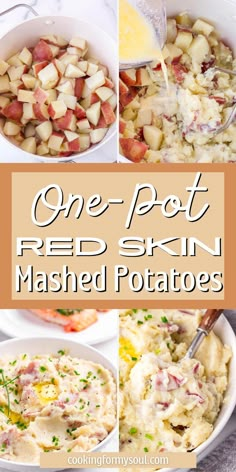 one pot red skin mashed potatoes is an easy and delicious side dish that everyone will love