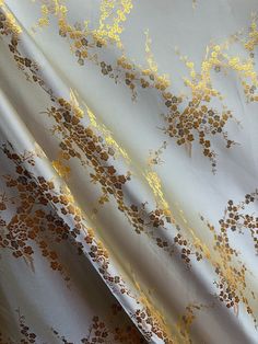 A beautiful, beige and gold, floral brocade fabric. It is great for apparel, drapery, and much more. High quality. Sold by the yard. (1 yard= 36 in.) Width is 60 in. All orders will be cut in one continuous piece. Free shipping in US. For any large or wholesale orders, message us. Thank you for your time and business! Luxury Brocade Vestments With Gold Embroidery, Brocade Fabric, Gold Floral, Labour Day, Beauty Book, Display Homes, Accessory Gift, Textiles, Yard