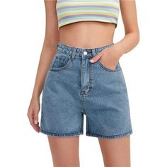 *Material: Non-Stretch, High Quality, Skin-Friendly, Soft And Comfortable To Wear. *Design: Straight Leg, Button, Pockets, Zipper, High Waist, Non-Stretch, Regular Fit *Casual Fashion Style, This Women Shorts Are Easy To Match With Blouse, Tee, T Shirt, Top, Crop Top, Cami, Tank, Vest,Ect To Have A Fashion Casual Look. *Daily Wear, This High Waisted Denim Short Is Perfect For Home, Leisure Time, Vacation, Holiday, Party, Work, Street, Outgoing, Date Occasions And So On. *Please Refer To The Size Relaxed Fit Casual Jean Shorts With Button Closure, Casual Relaxed Fit Jean Shorts With Button Closure, High Waist Casual Jean Shorts With Button Closure, Trendy Relaxed Fit Jean Shorts With Button Closure, Spring Denim Blue Shorts With Button Closure, High Waist Jean Shorts With Button Closure For Spring, Casual High Rise Jean Shorts, Straight Leg Shorts With Button Closure For Summer, Light Wash Casual Shorts With Button Closure