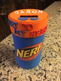 a cup that is sitting on top of a counter