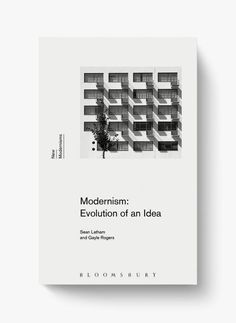 the book cover for modernism's evolution of an idea, with black and white squares