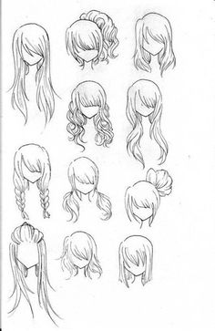 an image of different hairs and hair styles