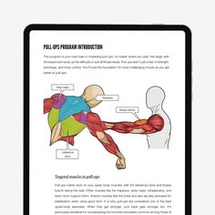 an ipad showing the muscles and their functions in order to help you learn how to use it