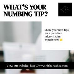 3 steps to a Pain-Free Microshading Experience: 
1. Apply topical numbing cream. 
2. Let it sit for 20-30 minutes. 
3. Enjoy a comfortable, pain-free session! 🌟✨ #BeautyServices #Microshading #ComfortFirst 

View our website: http://www.nishanashea.com
#Microshading #BrowArtist #Ombrebrows #PerfectBrows #EyebrowGoals #SemiPermanentMakeup #DFWbrows #dallasbrows #Arlingtonbrows Numbing Cream