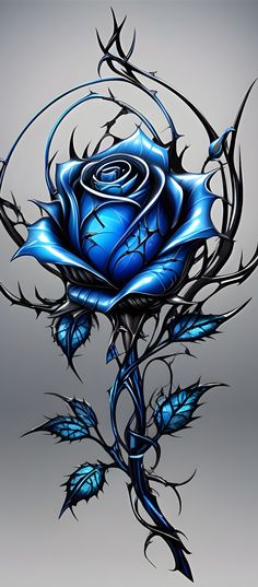 Blue And Black Rose Tattoo, Gothic Rose Tattoo, Dark Roses Tattoo, Purple Roses Wallpaper, Purple Rose Tattoos, Black Roses Wallpaper, Blue Roses Wallpaper, Rose Drawing Tattoo, Blue Rose Tattoos