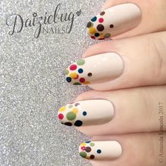 Nail Art Designs Spots, Polka Dot Nail Ideas, Nail Art With Dotting Tool, Polka Dot Nail Art Designs, Khaki Nails, Nail Art Dotting Tool, Dot Nail Art Designs, Nails Paint, Nail Art Designs For Beginners