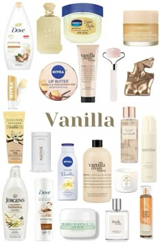 How To Smell Good Vanilla, How To Make Your Hair Smell Like Vanilla, Vanilla Care Products, Vanilla Skincare, How To Smell Like Vanilla And Coconut, Vanilla Self Care Products, Vanilla Products, Vanilla Hygiene Products, Body Care Products Smell Good Vanilla