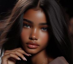 Brown Hooded Eyes, Face Claims Female Black, Black Face Claims, Mode Ulzzang, Style Hacks, Night Beauty, Most Beautiful Eyes