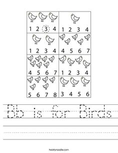 count the birds worksheet