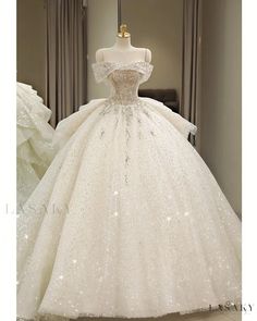 Lasaky - Exquisite Bridal Gown featuring a Shoulder Veil and Formal Train for Sophisticated Brides Tulle Ruffle Wedding Dress, Ruffles Wedding Dress, Shoulder Veil, Tulle Ruffles, Off Shoulder Wedding Dress, Tail Dress, Wedding Dress Sequin, Pretty Wedding Dresses, Ruffle Wedding Dress