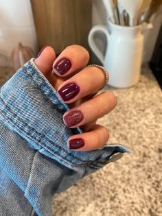 Dark Autumn Nails, Ballerina Nails Ideas, Winter Manicures, Boring Nails, Reflective Nails, Simple Fall Nails, Short Gel Nails, Fancy Nails Designs, Ballerina Nails