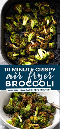 Air Fried Broccoli, Air Fryer Broccoli, Gimme Delicious, Fried Broccoli, Healthy Side Dish