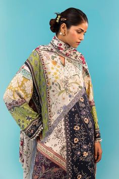 Brand: Sana SafinazProduct Code: H243-020B-2DICollection: Mahay by Sana Safinaz Unstitched Winter CollectionFabric: Linen DESIGN DETAILS: Digital Printed Shirt Front On Linen 1.15 Meters Digital Printed Shirt Back On Linen 1.15 Meters Digital Printed Sleeves On Linen 0.65 Meters Rotary Printed Dupatta On Linen 2.5 Meters DISCLAIMER:* Lining, Laces, and Tassels are not included in unstitched variants.* Embellishment items in stitched outfits are subject to market availability.* Product color may vary due to photographic lighting or your device settings. CARE INSTRUCTIONS: Extra Fabric Has Been Used For Shoot Original Color May Vary Slightly From The Picture Dry Clean Recommended Iron The Clothes At Moderate Temperature Do Not Use Bleach, Or Stain Removing Chemicals Damp Fabric Should Not Be Linen Design, Pakistani Designer Clothes, Sana Safinaz, Lace Accessories, Printed Dupatta, Basic Wear, Wedding Sale, Pakistani Dress Design, Pakistani Designers